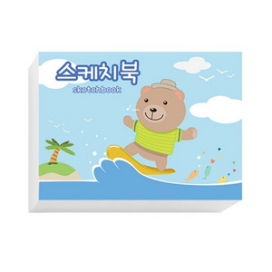 아트모아 곰 뜯어쓰는 스케치북 130g, 345 x 248 mm, 125매