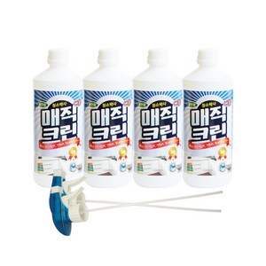 클린맘 6종세트 매직크린 4P + 분무기헤드 2P 기름때 찌든때, 1개, 500ml