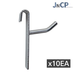 JNCP 휀스망 일선후크 10EA 후크 고리 악세사리 걸이 진열 메쉬망 네트망 철망, 1세트, 크롬(2.5cm)x10EA
