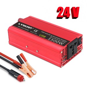 24V 220V 230V 인버터 1500W/2000W 휴대용 태양 광 인버터 전압 변환기 범용 소켓 자동차 액세서리, 1개