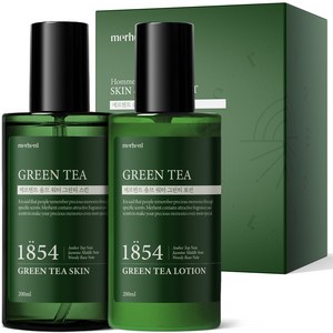 1+1 메르헨트 그린티 스킨 로션 올인원세트 200ml 대용량 남자 남성 토너 에멀젼 이멀전, 1세트