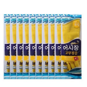 아이템셀 어시장 고무장갑 10켤레, 옐로, 10개