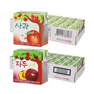 사과나무 자두나무 150ml 24입 24입 2박스, 48개