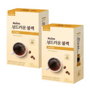 맥심 모카골드 부드러운 블랙 커피믹스, 2.7g, 20개입, 2개