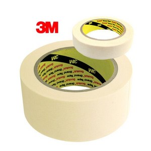 3M 마스킹테이프 24mm 48mm x 40M 종이테이프 진없는 진이없는 테이프 페인트 도장 도색 마킹테이프 자동차, 1개