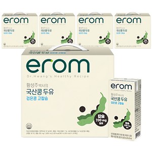 이롬 황성주 박사의 국산콩 두유 검은콩 고칼슘, 190ml, 100개