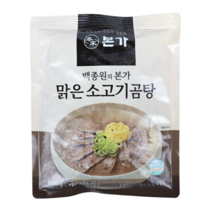 [홈쇼핑] 백종원의 본가 맑은 소고기 곰탕, 1개, 600g