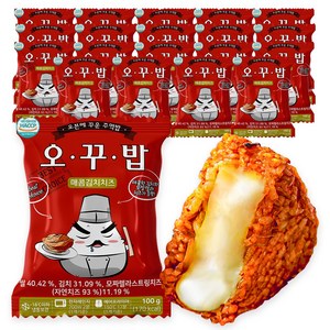 오꾸밥 김치치즈 주먹밥, 100g, 20개