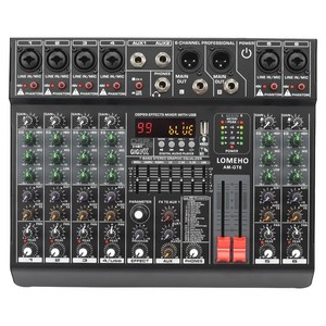 음향기기 믹싱콘솔 오디오 믹서 콘솔 AM-GT6, EU PLUG, 1) AMGT6 EU PLUG