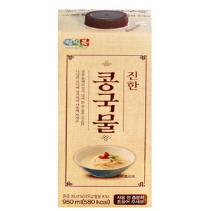 콩을 통째로 갈아넣은 정식품 진한콩국물 950ML 2개