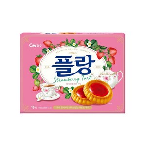 청우식품 플랑 딸기, 160g, 3개