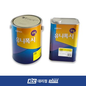 KCC 에폭시 바닥재 4L 유니폭시 하도 상도 코팅 에폭시 페인트 신나 투명 인테리어 주차장 사무실 공장 창고 바닥, 유니폭시코팅(상도)-회색 4, 1개