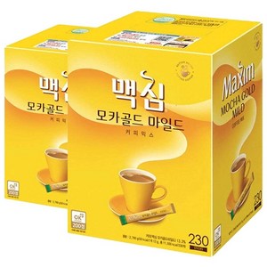 맥심 모카골드 마일드 커피믹스 460T (230Tx2박스입), 12g, 230개입, 2개