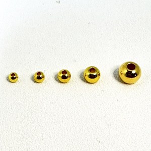 이솔앤아이 황동비드 자작채비 황동비즈 루어/플라이낚시 노싱커 웨이트용 2.8mm 3.2mm 3.8mm 4.7mm 6.4mm, 3.2mm/30개, 30개