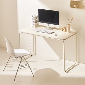 로아 미드센츄리 데스크 책상 테이블 1200, 실버화이트