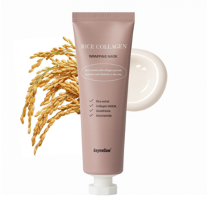 데이멜로우 라이스 콜라겐 랩핑 마스크 70ml 1개 필오프 타입 저분자 콜라겐 수분 탄력 케어, 1개입