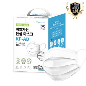 엠피가드 국내산 KF-AD 비말차단마스크 선물세트 패키지, 50개입, 6개, 화이트