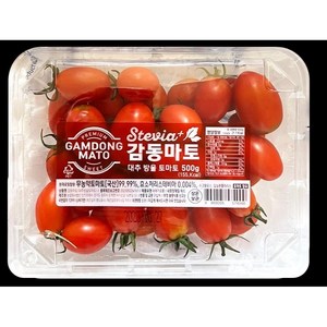 꿀맛 스테비아 방울토마토 제철과일 방토 tomato 당뇨 간식 500그램, 4개, 500g