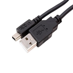 컴스 C0574 USB2.0 AM-Mini 5P 케이블 (0.3m), 1개