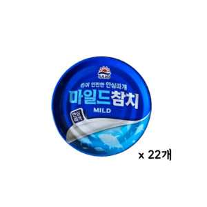 사조 마일드 참치 안심따개, 85g, 22개