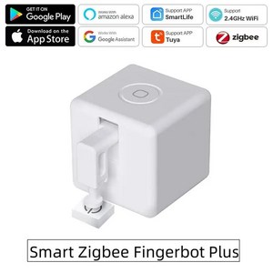 투야센서 스마트 라이프 핑거봇 작동 구글 암 핑거봇 제어 신제품 Zigbee 터치 플러스 푸셔 알렉사 스위치 단추 앨리스로, 01 Zigbee White