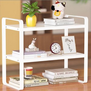 레디박스 다용도 책상정리 미니 수납 선반 2단, 화이트, 1개