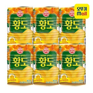 오뚜기 황도(반절)400g, 400g, 6개