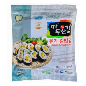 장흥무산김 유기 김밥김(전장) 100매-1봉 산을 쓰지 않은 착한김, 100매, 230g