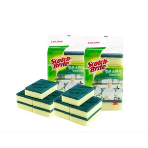 3M 향균스폰지 양면 다목적 수세미 대형 (10입) / 스카치브라이트, 10개, 1개