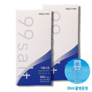 구구솔트 가글소금 (100포) x 2개 저자극 무알콜 구취제거 잇몸관리 일회용가글, 300g