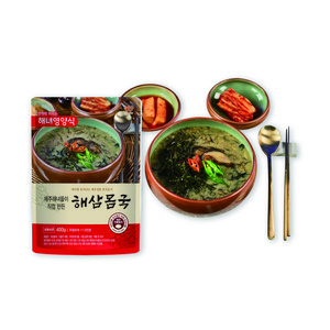 [제주웰링 서울지사] 해삼 몸국 5팩 / 제주산 재료로 만든 토속 해장국, 400g, 15개