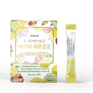 휴나인 레몬즙 애사비 레몬주스 분말 레몬수 스틱 ABC주스, 45g, 1개