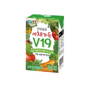 베지밀 건강담은 야채가득V19 야채주스 당근주스, 145ml, 72개