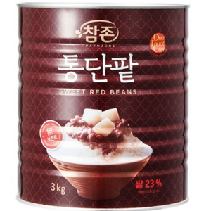 참존 통단팥 터치캔 빙수팥, 3kg, 12개