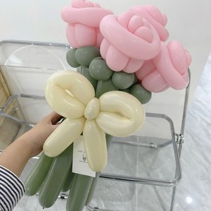 DIY 프리미엄 요술풍선 장미 꽃다발 만들기 by 파티아일랜드, 2. 핑크