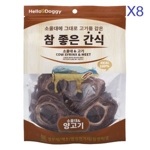 헬로도기 참좋은간식 강아지 건조간식, 양고기맛, 80g, 8개