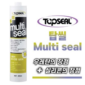 탑씰 멀티씰 LM Multi Seal (우레탄장점+실리콘장점) 방수 다목적 변성 실란트 실리콘, 2.회색 1개, 1개