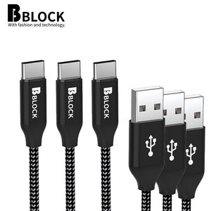 비블럭 [1+1+1] C타입 케이블 고속 충전, USB C타입[1.2m+1.2m+1.2m], 혼합색상, 3개