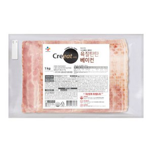 CJ 크레잇 육질탄탄베이컨, 1kg, 4개