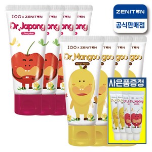 제니튼 닥터 망구 자퐁 초등학생 어린이 치약 60g x4개, 제니튼_닥터자퐁_2개+닥터망구2개, 미니치약_랜덤, 4개