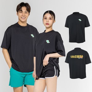 남여공용 커플 긴팔 래쉬가드 오버핏 비치웨어 상의 체형보정 빅사이즈 수영복