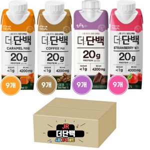 [JR기획세트] 빙그레 더단백 드링크 프로틴음료 4종, 36개, 250ml