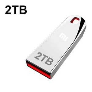 샤오미 금속 USB 3.0 플래시 드라이브 휴대용 SSD 메모리 디스크 TYPE-C 어댑터 2TB 512GB, 2TB-mi sliver