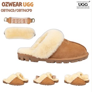 [빠른배송] 호주 오즈웨어 클래식 체스트넛 어그 플랫폼 슬리퍼 밴딩 퍼 스트랩 3WAY OZWEAR UGG