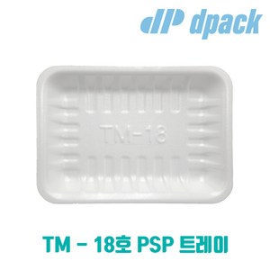 TM 18호 PSP 트레이 - 600개입(화이트 블랙 청그물) - 각종 반찬 떡 고기 회 야채용기, 화이트(600개), 1개, 600개