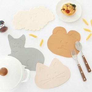 로마네 실리콘 냄비받침, 키티, 1개