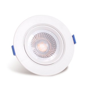 공간LED LAM LED 다운라이트 4인치 직회전 COB 10W 매입등, 주백색, 1개