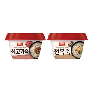 양반죽 쇠고기죽6개+전복죽6개, 1세트