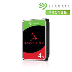 씨게이트 서버용 아이언울프 프로 3.5 HDD, ST4000NE001, 4TB