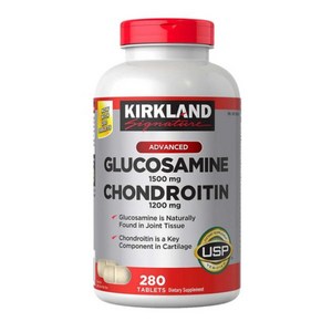 Kirkland 커클랜드글루코사민 1500mg 콘드로이친 1200mg 280정 1병, 1개